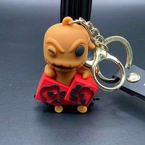 Oogie Boogie on Cart keychain